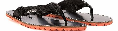 Dsquared Leather Flip Flop Sandal Black