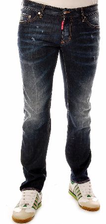 Dsquared Metal Maple Leaf Slim Leg Jean