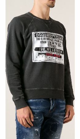 Dsquared Printed Faded Cotton Sweatshirt