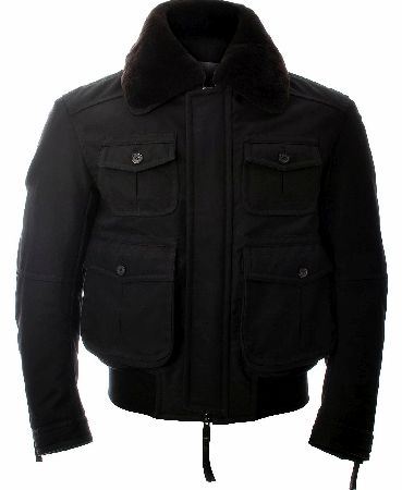 Dsquared Rabbit Fur Collar Jacket