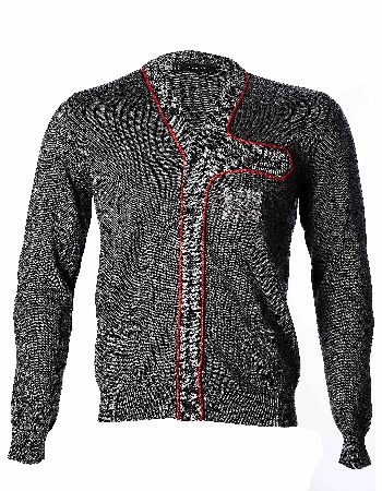 Dsquared Red Contrast Piping Cardigan