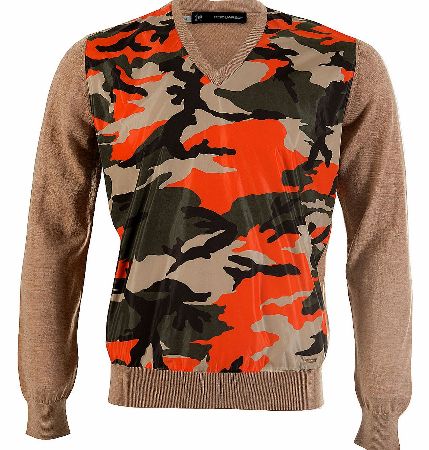 Dsquared Stone Camouflage V-Neck Jumper