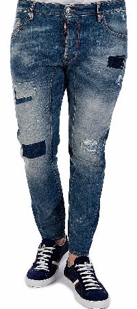 Dsquared Tidy Biker Jean Faded Blue