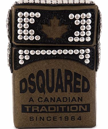 Dsquared Vacchetta Nero Leather Cigarette Case