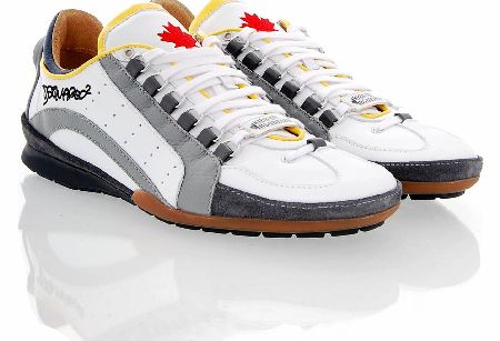 Dsquared Vitello Sport Bianco Grigio Sneaker