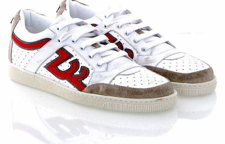 Dsquared Vitello Sport Bianco Ottico Sneakers