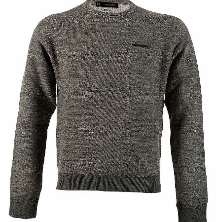 Dsquared Wool Fabric Grey Marl Sweatshirt