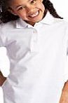 DU Schoolwear Selena/DU Schoolwear Premium Polo Shirts-School-White-Sealed-Quality-18Mth-18Yrs, Size:9-10Yrs, Color:White