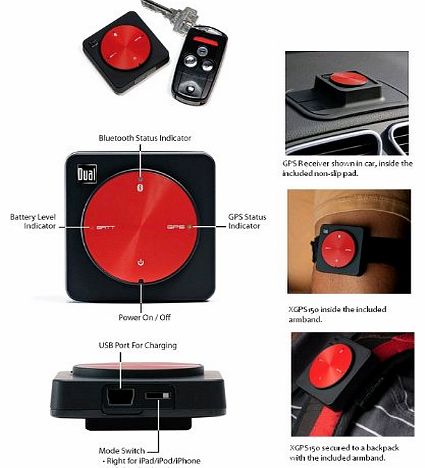 Dual Universal Bluetooth GPS Receiver (Wirelessly Add GPS To Your Devices)