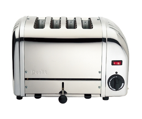 Dualit 4 Slot Polished Stainless Steel Toaster