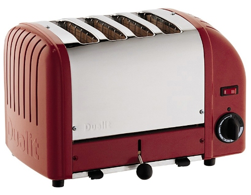 4 Slot Red Toaster