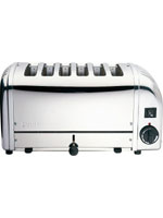 Dualit 6 Slice Polished Stainless Steel Toaster