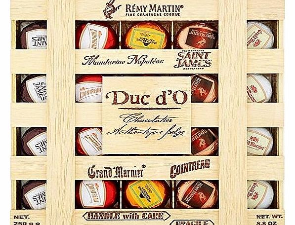 Duc dO Liqueurs in a Wooden Crate 250 g