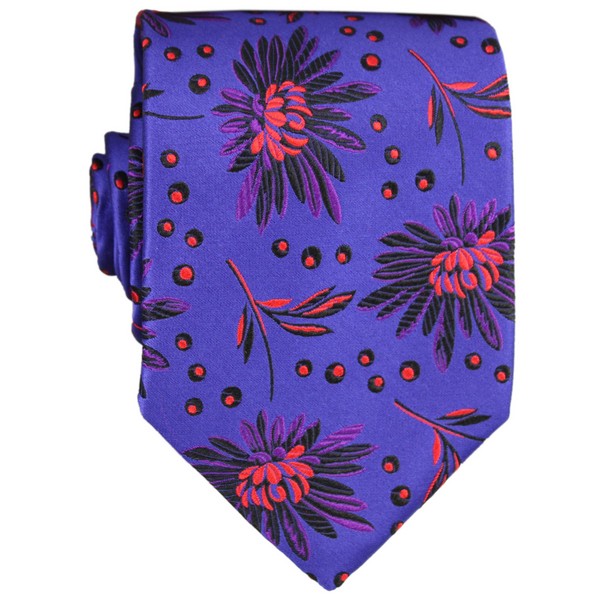 Duchamp Celeste Dahlia Flower Tie by