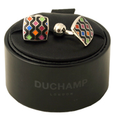 Duchamp Multi-Coloured Triangle Zig-Zag Enamel