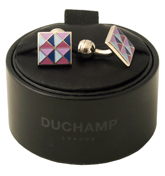 Duchamp Pink and Purple Square Cluster Crystal
