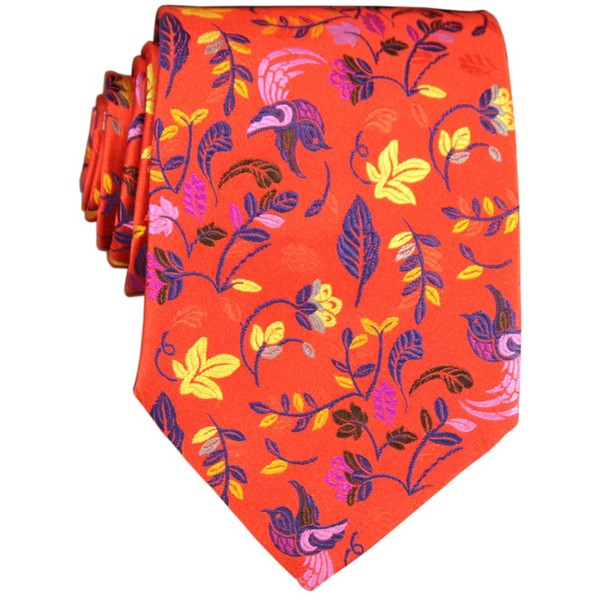 Duchamp Poppy Bird Of Paradise Tie by