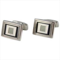 Duchamp White Reducing Square Cufflinks by
