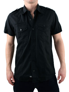 Duck and Cover Black Miller Shirt