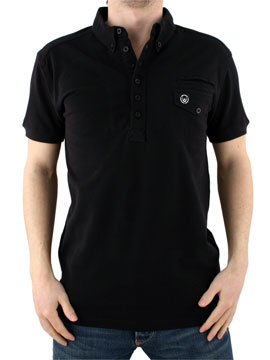 Duck and Cover Black Unique Polo Shirt