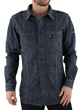 Duck and Cover Blue Myles Chambray Shirt