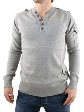 Duck and Cover Grey Brasco Knit