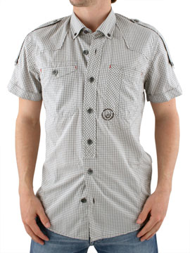 Duck and Cover Grey Eric Short Sleeve Shirt