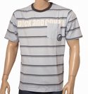 Duck and Cover Ice Blue Stripe T-Shirt