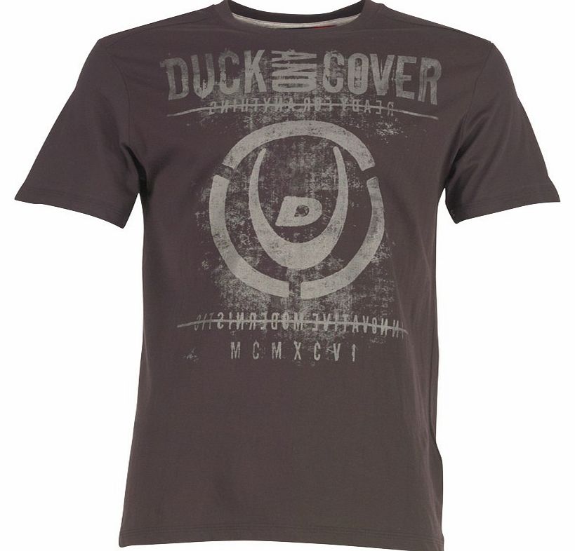 Duck and Cover Mens Argento T-Shirt Black