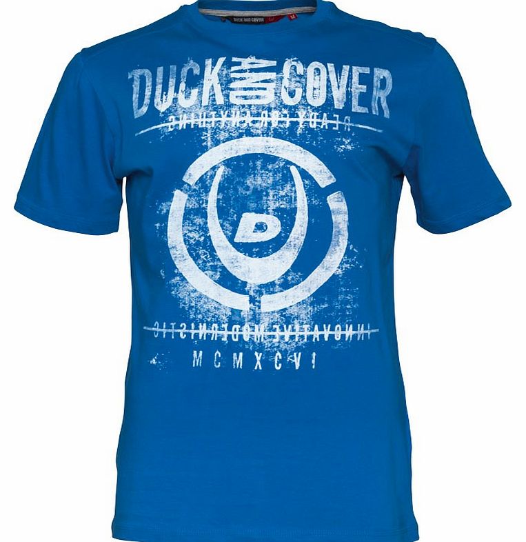 Duck and Cover Mens Argento T-Shirt Sapphire