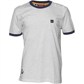 Duck and Cover Mens Arwel T-Shirt Light Grey Marl