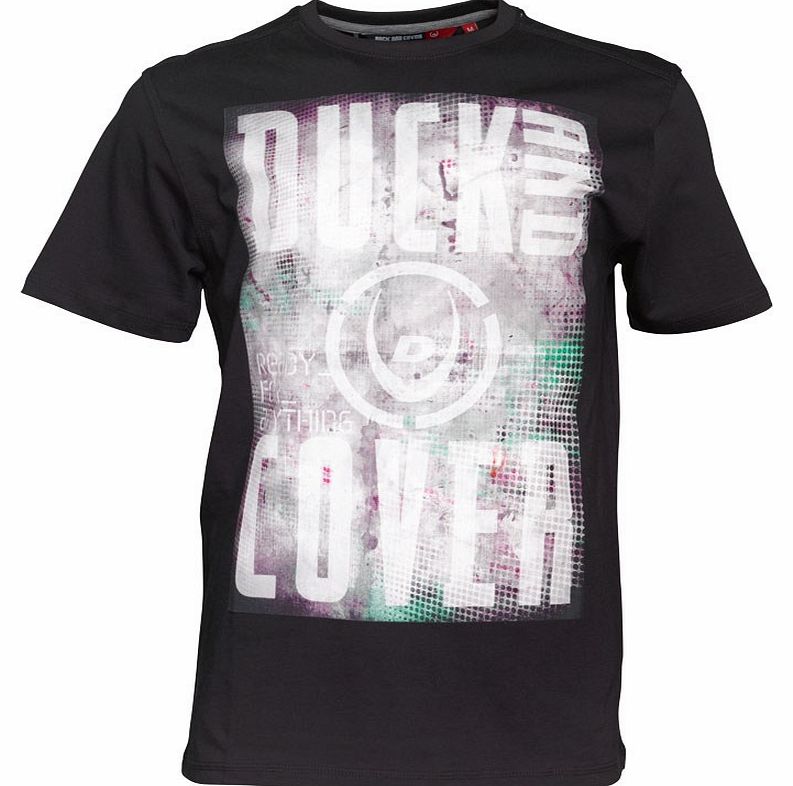 Duck and Cover Mens Debussy T-Shirt Black