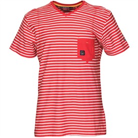 Duck and Cover Mens Dylan T-Shirt Rosso
