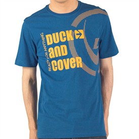 Duck and Cover Mens Liber T-Shirt Nautical Blue