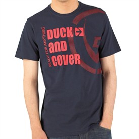 Duck and Cover Mens Liber T-Shirt Navy