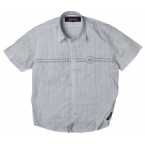 Duck and Cover Mens Madingley Shirt Sky Stripe