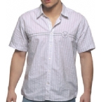 Duck and Cover Mens Madingley Shirt Steel Stripe