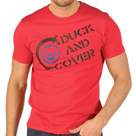 Duck and Cover Mens Morgan T-Shirt Rosso