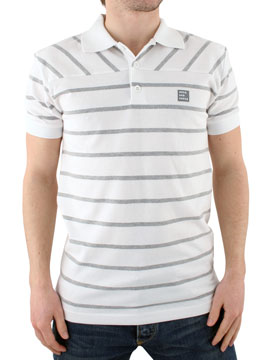 Duck and Cover White Conductor Polo Shirt