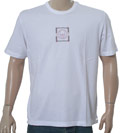 Duck and Cover White T-Shirt with Sewn Logo
