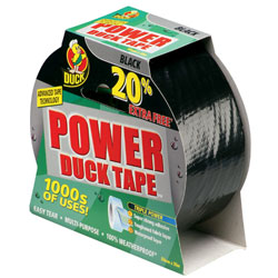 Duck Power Tape Black 25m