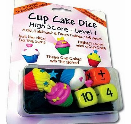 Dude Dice Cup Cake Dice High Score - Maths Level 1 (6 - 8 years)
