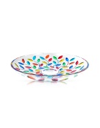 Due Zeta Doge - Hand Decorated Murano Glass Centerpiece Bowl