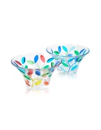 Due Zeta Rialto - Hand Decorated Murano Glass Small Bowl