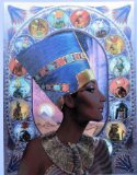 Dufex Craft Products Large Dufex picture print, topper - Nefertiti, Egyptian