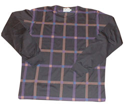 Duffer Check front long sleeved t-shirt