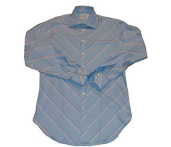 Duffer Chevron graduated stripe shirt