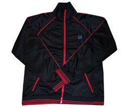 Contrast piping track jacket