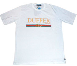 Duffer POUR HOMME print short sleeved t-shirt