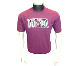 Duffer Psychadelic applique logo front t-shirt